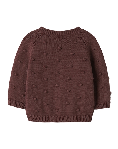 Name it - NBFNasha Strik Cardigan - Wild Ginger